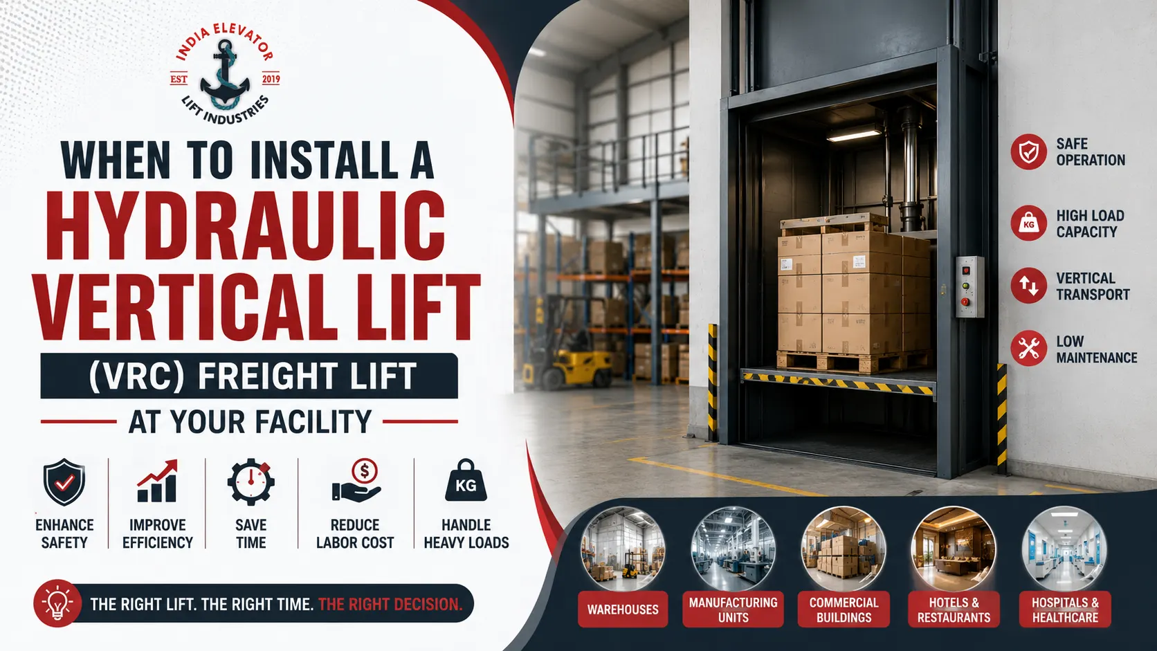 You are currently viewing When to Install a Hydraulic Vertical Lift (VRC) Freight Lift at Your Facility