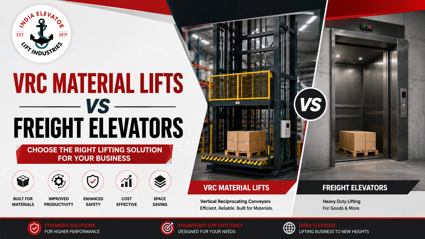 You are currently viewing VRC Material Lifts vs Freight Elevators