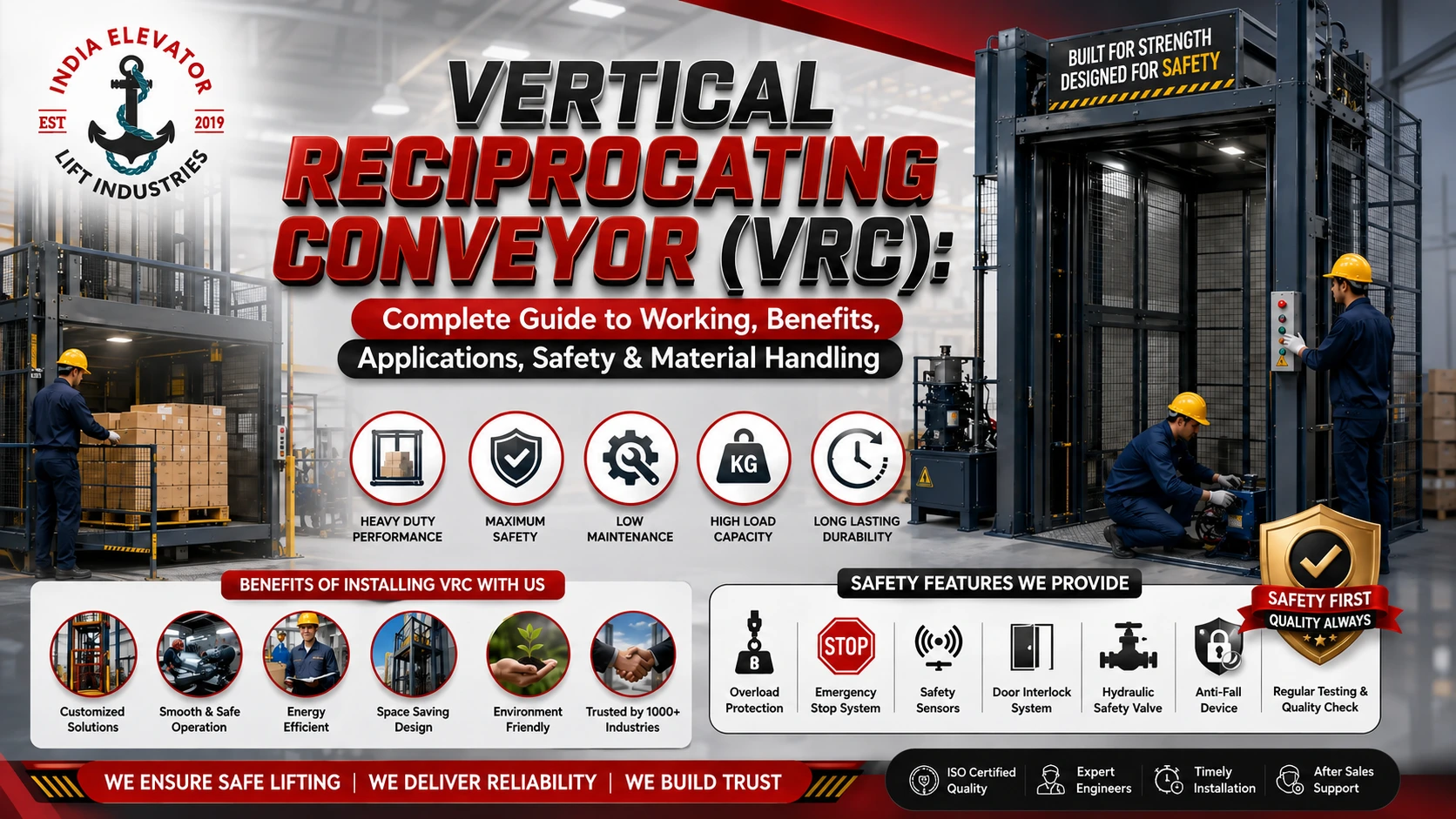 You are currently viewing Vertical Reciprocating Conveyor (VRC): Complete Guide to Working, Benefits, Applications, Safety & Material Handling